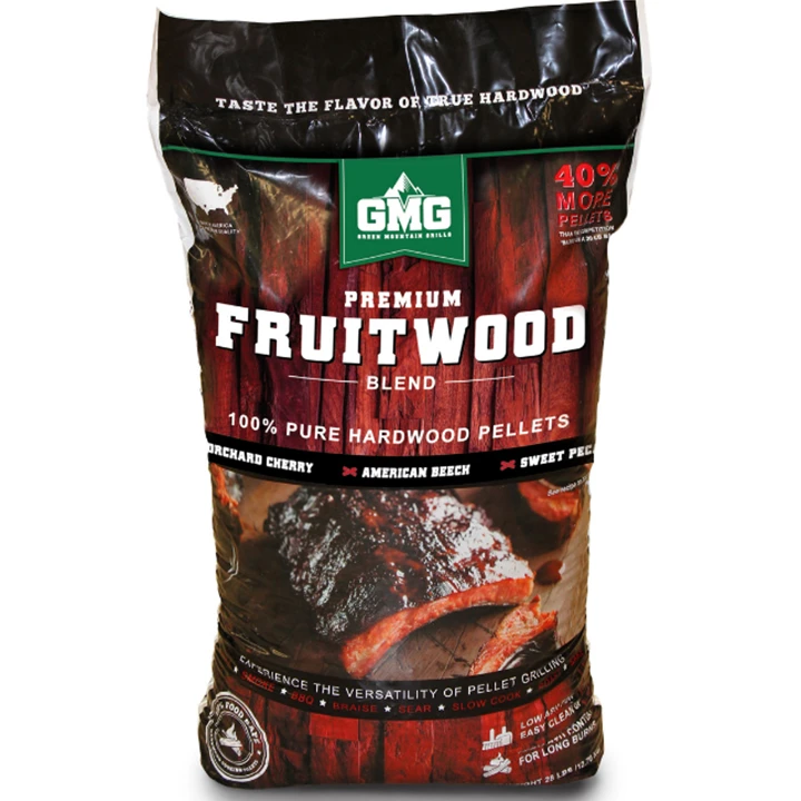 Green Mountain Premium Fruitwood Kers/Beuk/Pecan BBQ Pellets 12,7 Kilo 3 Green Mountain Premium Fruitwood Kers/Beuk/Pecan BBQ Pellets 12,7 Kilo