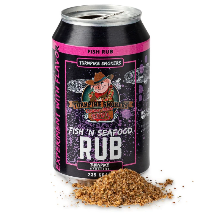 TurnPike Smokers Fish'N Seafoord Rub 235 Gram 4 TurnPike Smokers Fish'N Seafoord Rub 235 Gram - Afbeelding 2