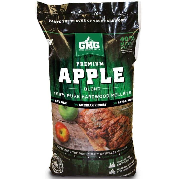 Green Mountain Premium Appel Blend Eik/Hickory/Appel BBQ Pellets 12,7 Kilo 3 Green Mountain Premium Appel Blend Eik/Hickory/Appel BBQ Pellets 12,7 Kilo
