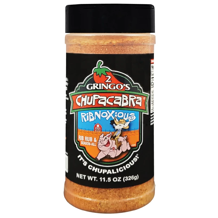 2 Gringos Chupacabra Ribnoxious BBQ Rub 11.5 Oz 3 2 Gringos Chupacabra Ribnoxious BBQ Rub 11.5 Oz