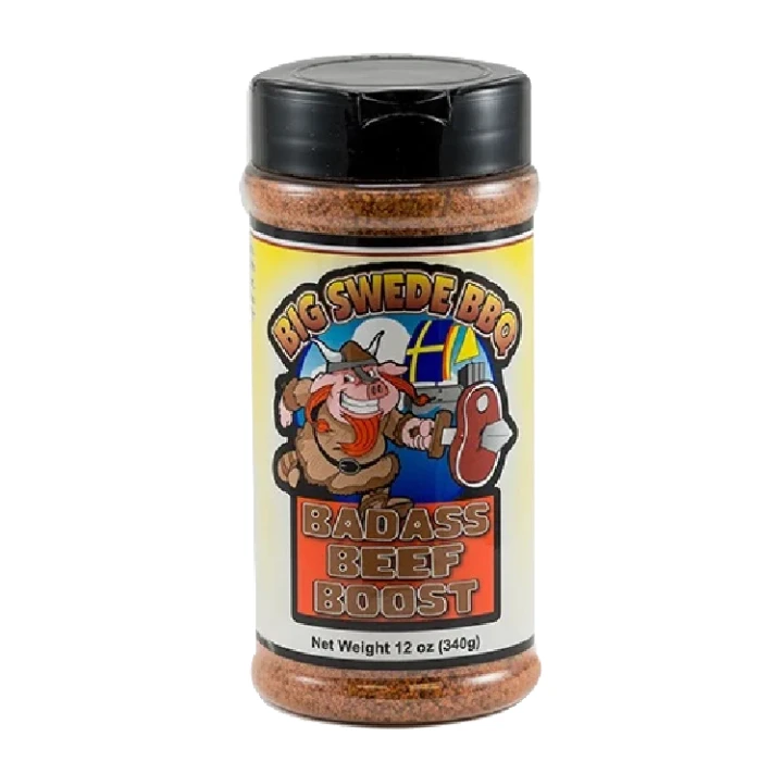 Big Swede BBQ 'Badass Beef Boost' BBQ Rub 12oz 3 Big Swede BBQ 'Badass Beef Boost' BBQ Rub 12oz