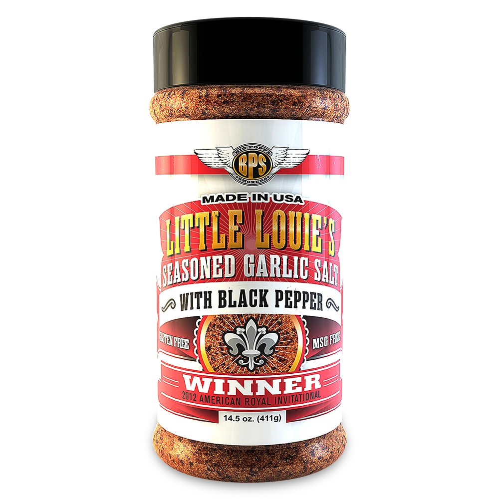 Big Poppa Smokers Little Louie's Garlic Seasoned Salt With Pepper (Beef / Brisket Rub) 14oz 3 Big Poppa Smokers Little Louie's Garlic Seasoned Salt With Pepper (Beef / Brisket Rub) 14oz